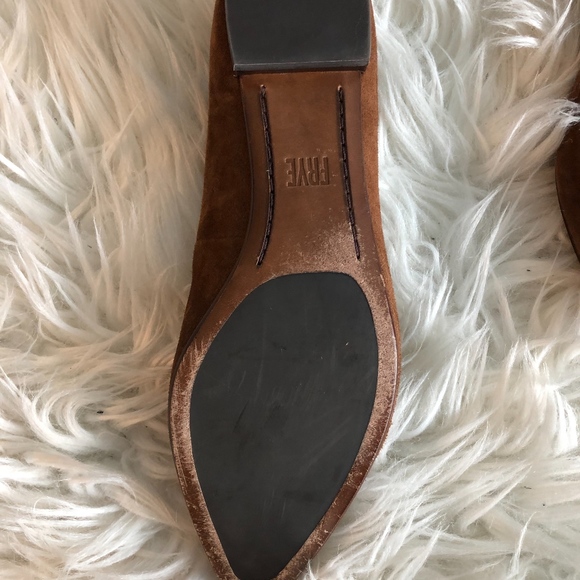 Frye Brown Suede Sienna Ballet Flats - Picture 3 of 3